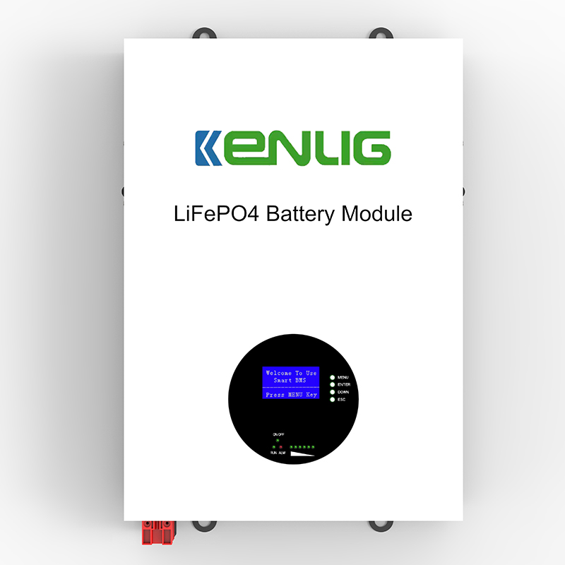 Kenlig Lifepo4 Bateria litowa 6000 cykle BMS System Bateria ścienna Wyświetlacz LCD 48V/51.2v 100Ah 150Ah 200Ah Powerwall